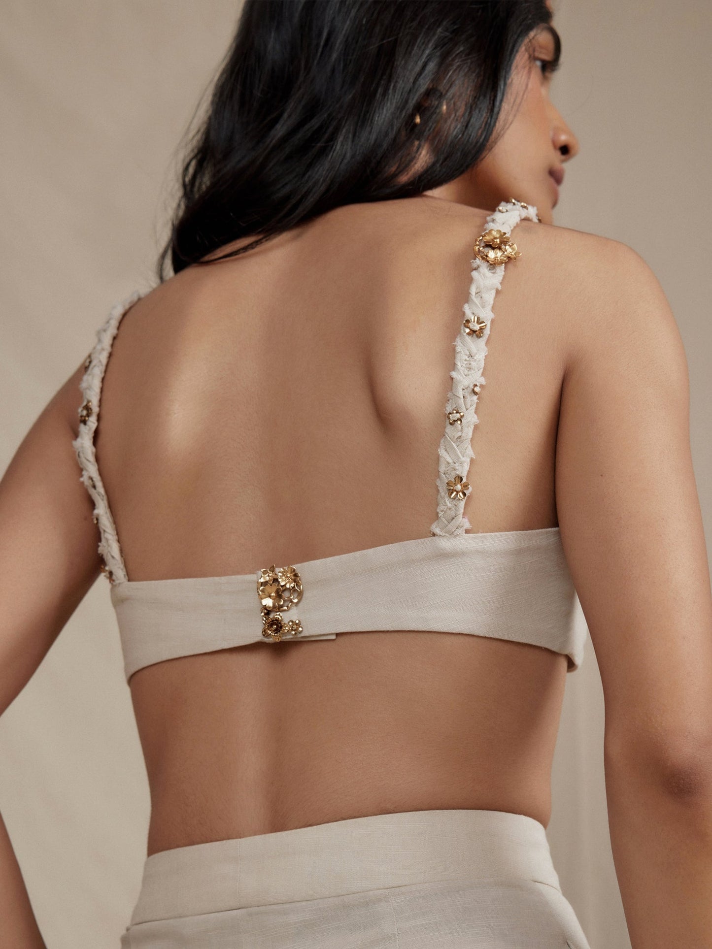 Premium hand embroidered women's bralette top