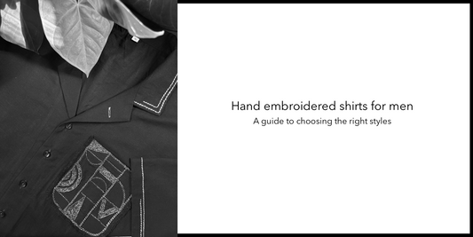 hand embroidery men.