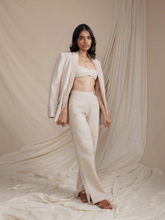 Designer Oatmeal Jacket for Women