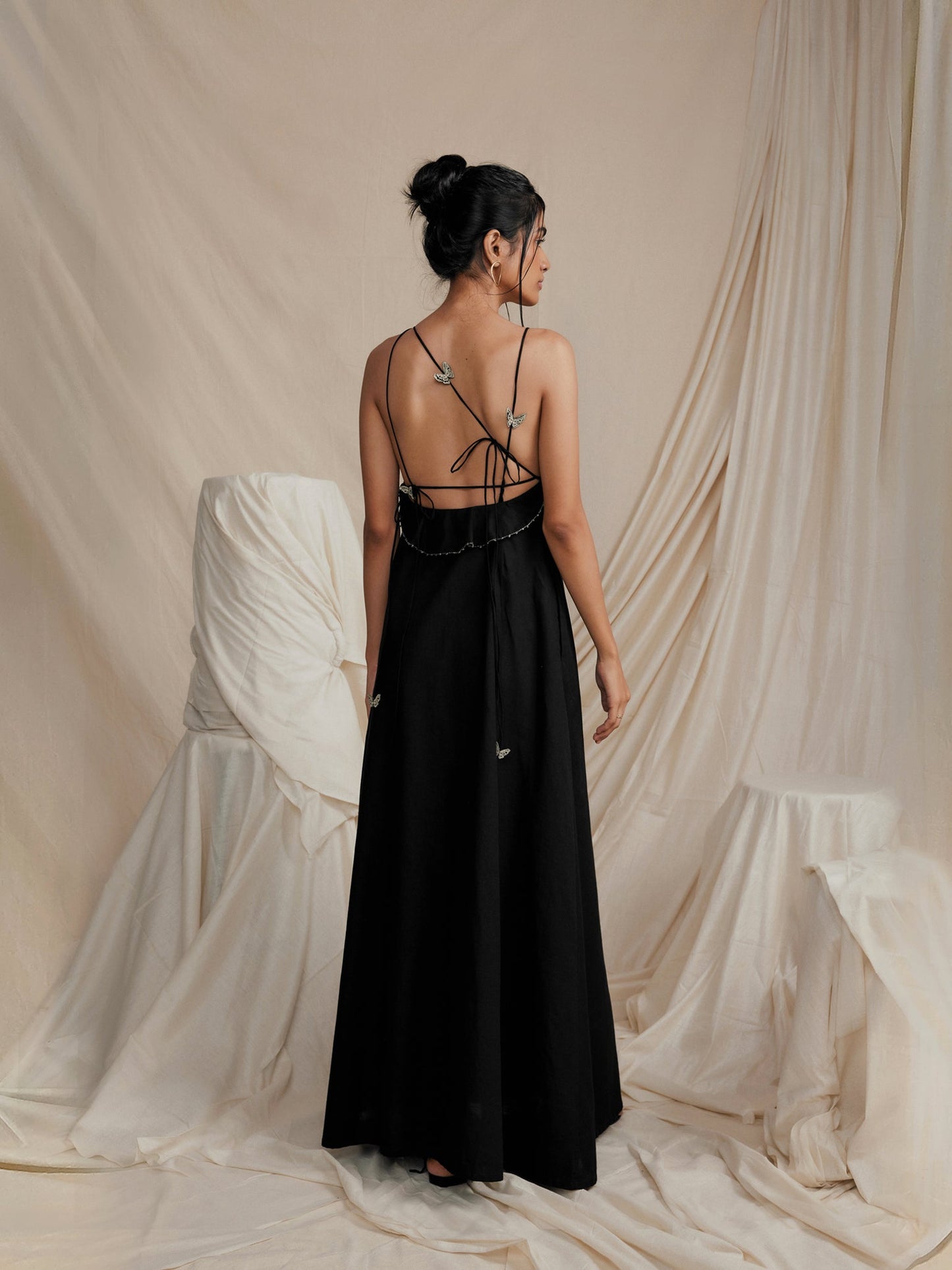 Luxury embroidered designer dress